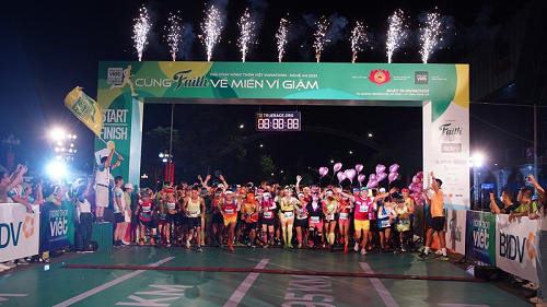 Faith đồng hành cùng giải chạy marathon đầu tiên tại Nghệ An