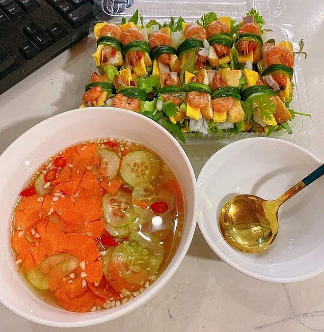 nước chấm cho món cuốn Thủy Nguyên. 