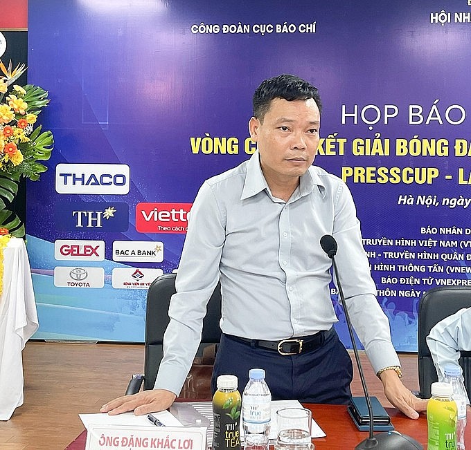 Ông Đặng Khắc Lợi - Phó Cục trưởng Cục Báo chí - Bộ Thông tin và Truyền thông tại buổi họp báo