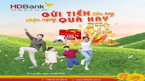 HDBank “ướp lạnh” nắng hè với BST quà tặng gần 4 tỷ đồng cho khách hàng gửi tiết kiệm