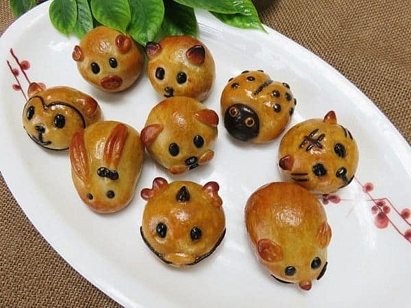 Bánh trung thu mini tạo hình ngộ nghĩnh đắt hàng