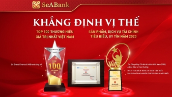 SeABank được vinh danh 2 sản phẩm dịch vụ, tài chính tiêu biểu và top 100 thương hiệu giá trị nhất Việt Nam