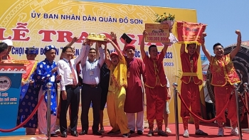 “Ông” trâu nặng 1,3 tấn vô địch Lễ hội chọi trâu Đồ Sơn 2023