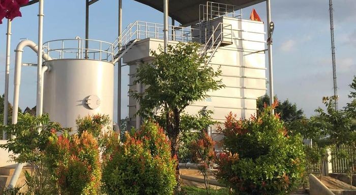 Khuôn viên nhà máy nước Ghềnh đá tại huyện Cát Tiên, tỉnh Lâm Đồng (Ảnh: Đoàn Kiên). Khuôn viên nhà máy nước Ghềnh đá tại huyện Cát Tiên, tỉnh Lâm Đồng (Ảnh: Đoàn Kiên).