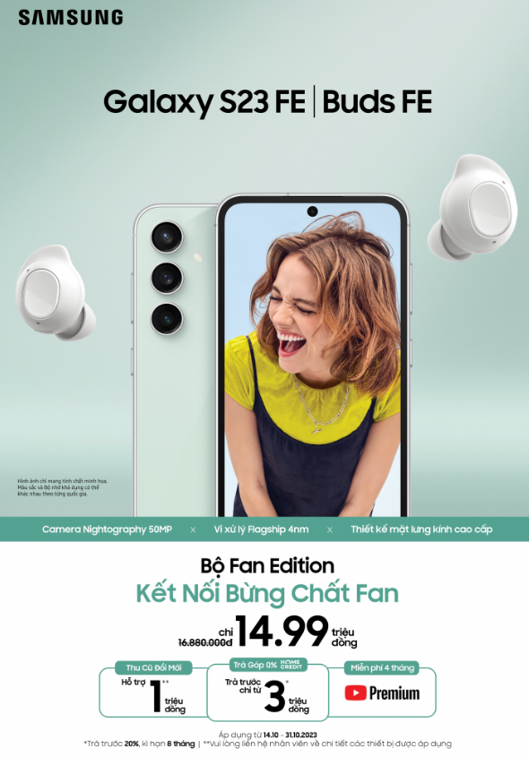 Samsung Galaxy S23 FE chính thức ra mắt: Nhiều tính năng hấp dẫn