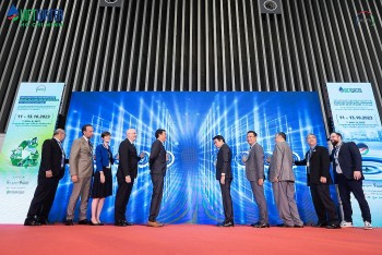 450 đơn vị tham dự triển lãm về công nghệ môi trường, cấp thoát nước và xử lý nước thải