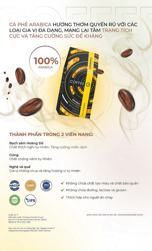 Cà phê và gia vị: nâng cao sức đề kháng cùng với COFFEE G | IMMUNO Cà phê và gia vị: nâng cao sức đề kháng cùng với COFFEE G | IMMUNO