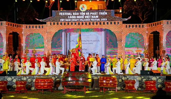 Ấn tượng chương trình khai mạc Festival làng nghề Việt Nam năm 2023