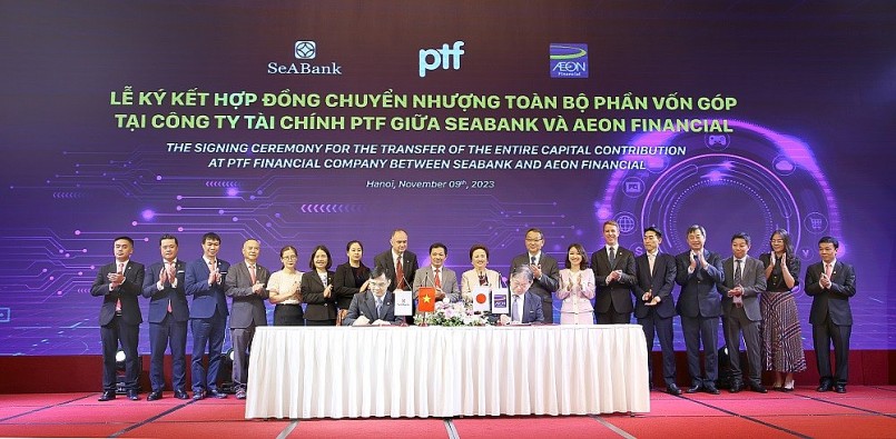 SeABank và AEON Financial ký kết hợp đồng chuyển nhượng Công ty tài chính PTF, trị giá 4.300 tỷ đồng SeABank và AEON Financial ký kết hợp đồng chuyển nhượng Công ty tài chính PTF, trị giá 4.300 tỷ đồng