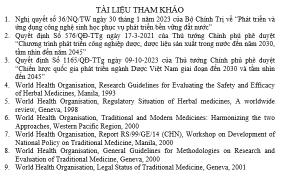 Một số vấn đề về nghiên cứu thuốc từ dược liệu