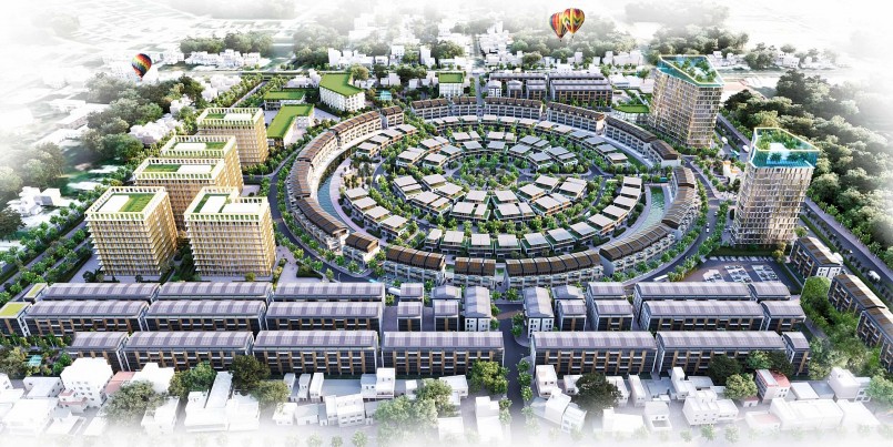 Phối cảnh dự án Khu đô thị mới khóm 5, phường 1, thành phố Cà Mau, tỉnh Cà Mau.