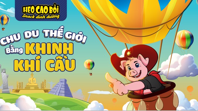 Cùng Heo Cao Bồi chu du thế giới bằng khinh khí cầu tại Thảo Cầm Viên