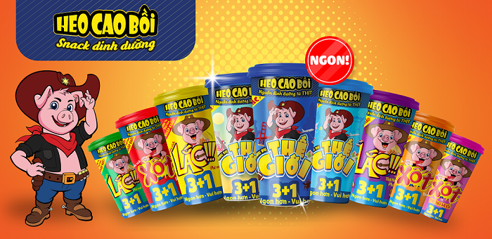 Sản phẩm Heo Cao Bồi - Snack dinh dưỡng được các bé yêu thích Sản phẩm Heo Cao Bồi - Snack dinh dưỡng được các bé yêu thích