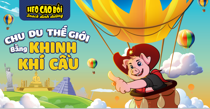 Cùng Heo Cao Bồi chu du thế giới bằng khinh khí cầu tại Thảo Cầm Viên