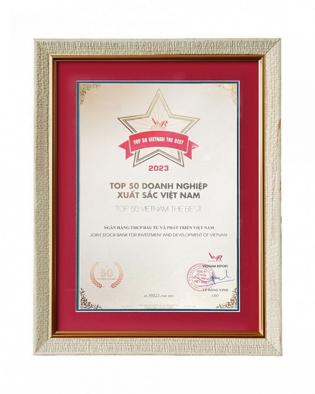 Chứng nhận top 50 doanh nghiệp Chứng nhận top 50 doanh nghiệp