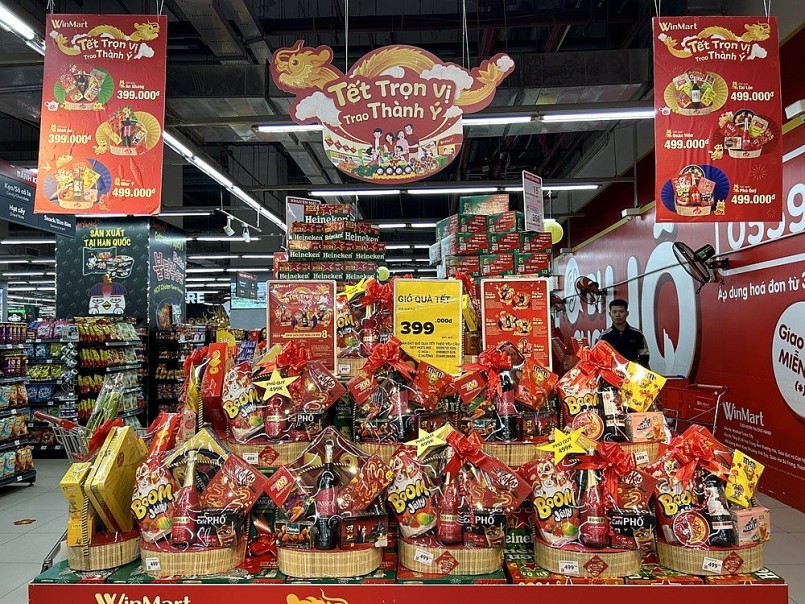 Thị trường giỏ quà Tết Nguyên đán 2024 chú trọng chất lượng, giá bình dân