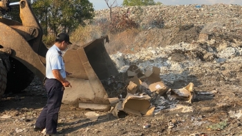 Tây Ninh: Tiêu hủy lô mỹ phẩm không đảm bảo chất lượng