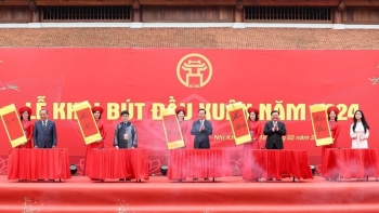 Chủ tịch nước Võ Văn Thưởng dự khai bút đầu xuân tại Hà Nội