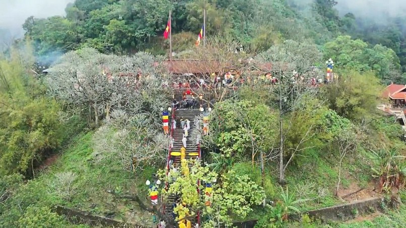 Quang cảnh ngày Khai hội Xuân Yên Tử năm 2024.