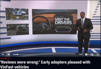 Đài truyền hình Mỹ bất ngờ với sức hút của xe điện VinFast