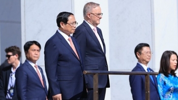Lễ đón Thủ tướng Phạm Minh Chính thăm chính thức Australia theo nghi thức trọng thể nhất