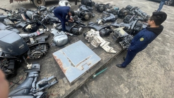 Quảng Ninh thu giữ lô hàng máy thủy có dấu hiệu nhập lậu