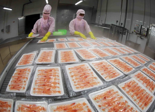 một số doanh nghiệp tôm cho biết đơn hàng đầu năm vẫn chưa có dấu hiệu cải thiện. Ảnh TTXVN