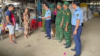 An Giang: Tạm giữ 37,5 tấn túi nhựa PP không rõ nguồn gốc