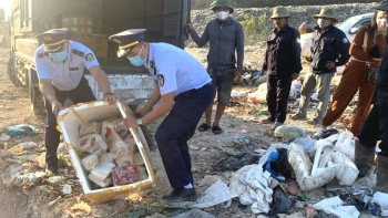 Đắk Lắk: Tiêu hủy hơn 500kg thực phẩm không rõ nguồn gốc xuất xứ