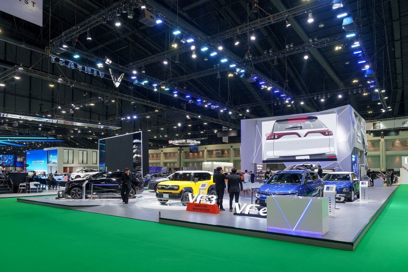 Ảnh 1: Gian hàng VinFast nổi bật tại BIMS 2024. Ảnh 1: Gian hàng VinFast nổi bật tại BIMS 2024.