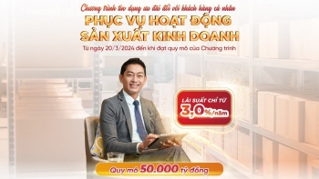 Ưu đãi khách hàng vay vốn phục vụ sản xuất kinh doanh với lãi suất cho vay ngắn hạn chỉ từ 3,0%/năm
