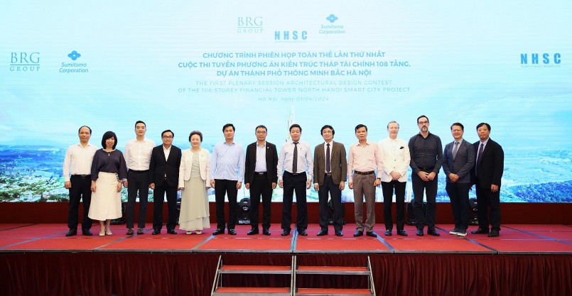 Hội đồng thi tuyển Cuộc thi Phương án kiến trúc Tháp Tài chính 108 tầng Dự án Thành phố Thông minh Bắc Hà Nội tại Phiên họp toàn thể lần thứ nhất. Hội đồng thi tuyển Cuộc thi Phương án kiến trúc Tháp Tài chính 108 tầng Dự án Thành phố Thông minh Bắc Hà Nội tại Phiên họp toàn thể lần thứ nhất.