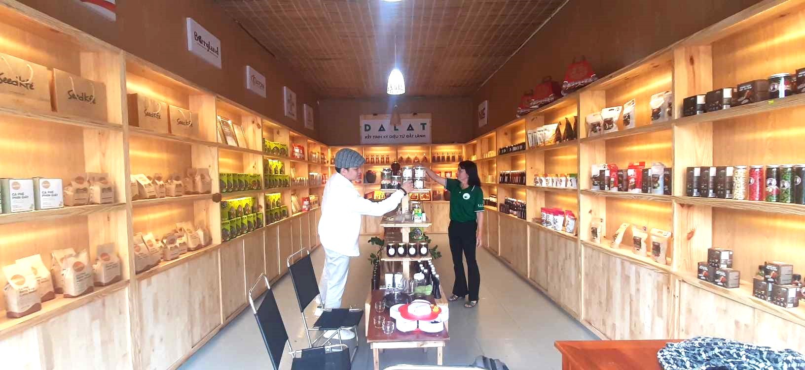 Đà Lạt đã mở các điểm trưng bày, giới thiệu và bán sản phẩm OCOP đặc trưng của địa phương.