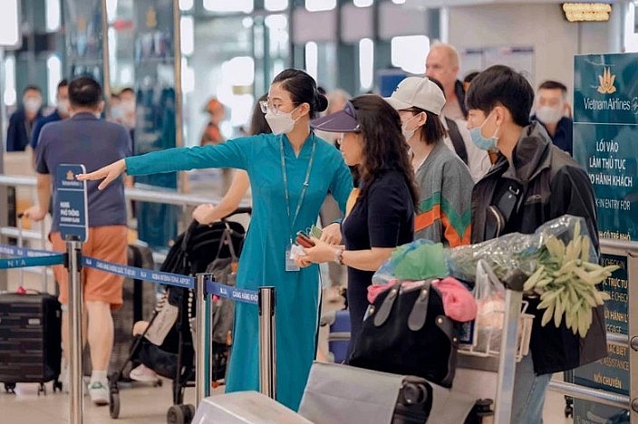 Sân bay Nội Bài ngày 28/4. Ảnh: Như Hà