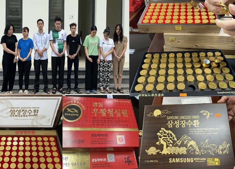 Thanh Hoá: Bắt tạm giam 8 đối tượng sản xuất, buôn bán thực phẩm bảo vệ sức khoẻ giả