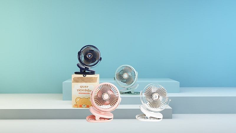 Quạt tích điện đa dạng mẫu mã.
