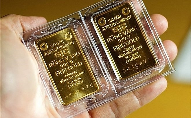 Giá vàng SJC bật tăng sau phiên đấu thầu.