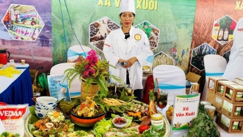 Hàng trăm món ngon bổ dưỡng tại Hội thi ẩm thực Quốc tế khiến du khách không thể rời bước