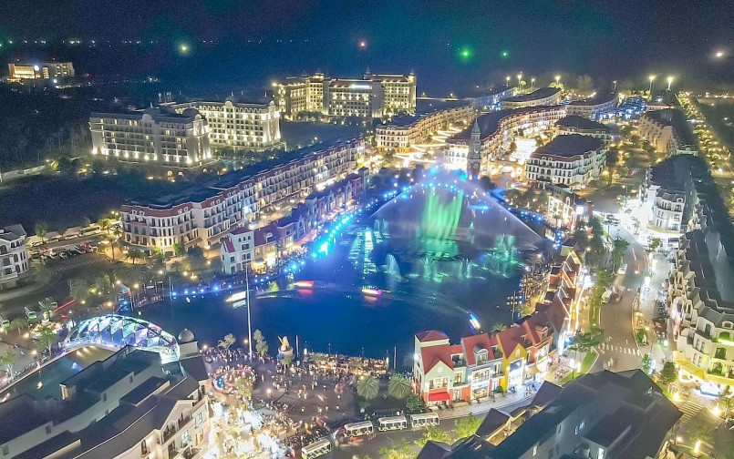 Một góc TP. Phú Quốc về đêm.