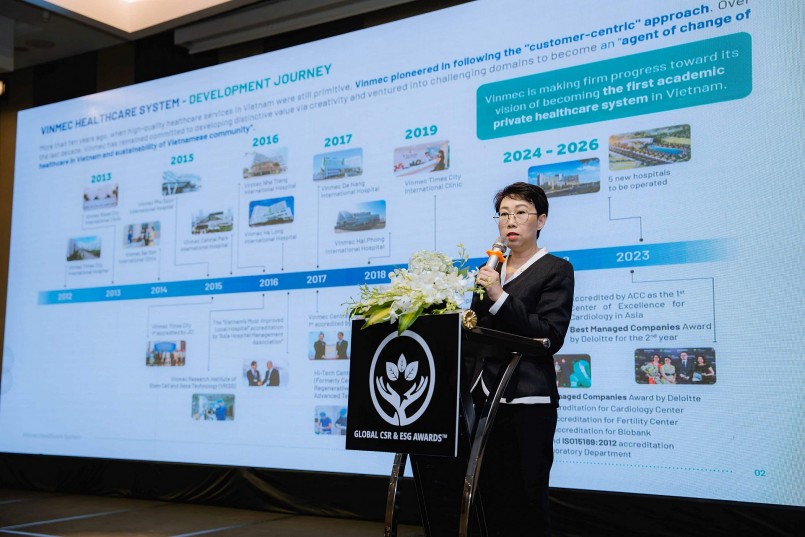 VINMEC nhận 4 giải thưởng quốc tế về trách nhiệm xã hội và phát triển bền vững