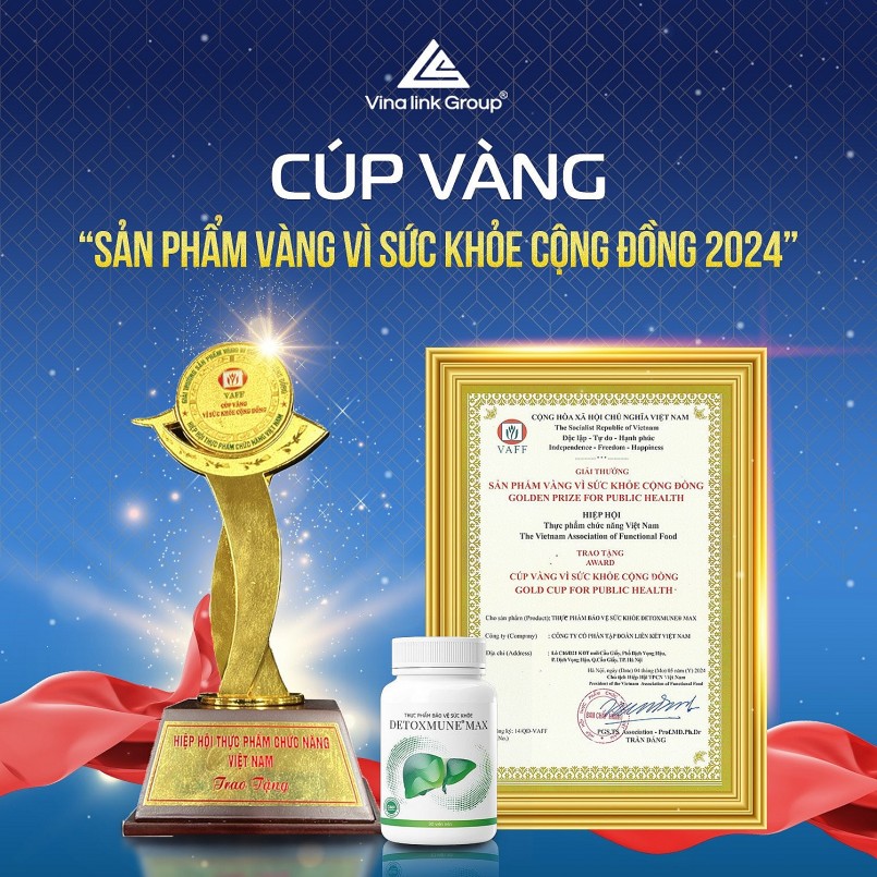 7 sản phẩm của Vinalink Group đạt giải "Sản phẩm vàng vì sức khỏe cộng đồng năm 2024"