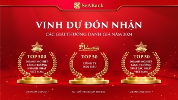SeABank lần thứ 5 được vinh danh trong Top 500 doanh nghiệp tăng trưởng nhanh nhất Việt Nam