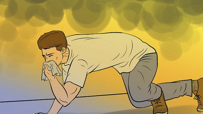 Làm cách nào để giảm ngạt khí khi có cháy?