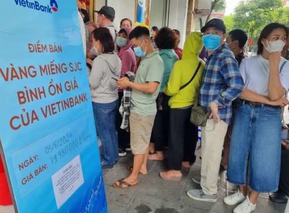 Agribank tăng thêm 5 điểm bán vàng