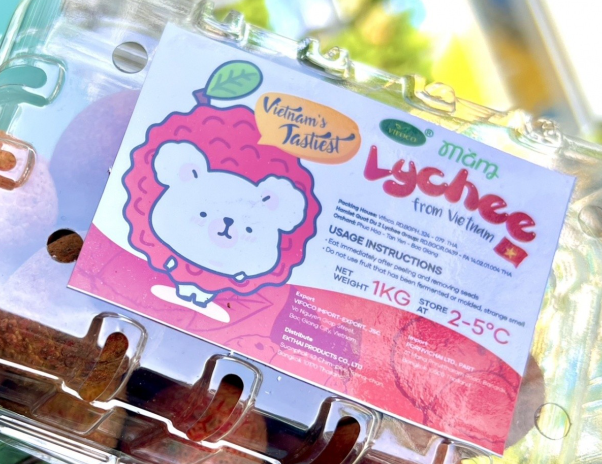 Bộ sticker quảng bá Vải thiều Việt Nam tại Thái Lan của Mầm - The project