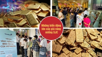 Những biến động lớn của giá vàng miếng SJC