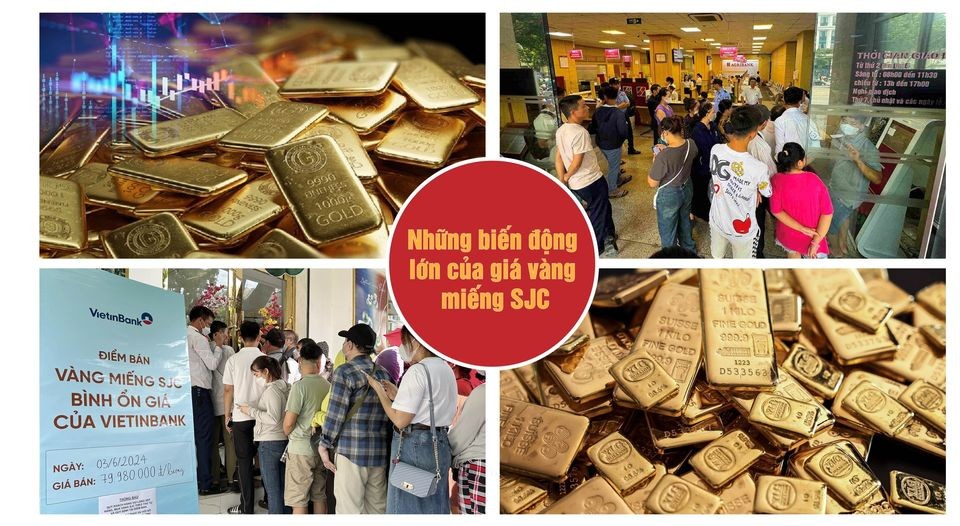 Những biến động lớn của giá vàng miếng SJC Những biến động lớn của giá vàng miếng SJC
