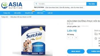 Thu hồi loạt sản phẩm của Công ty Nuôi dưỡng lòng biết ơn quốc tế Asia để phục vụ điều tra