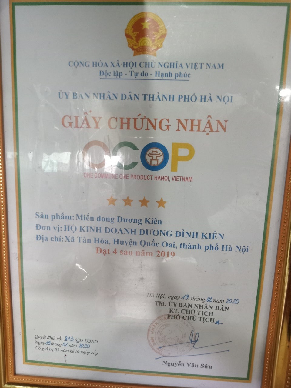 Người đưa miến dong làng So xuất ngoại