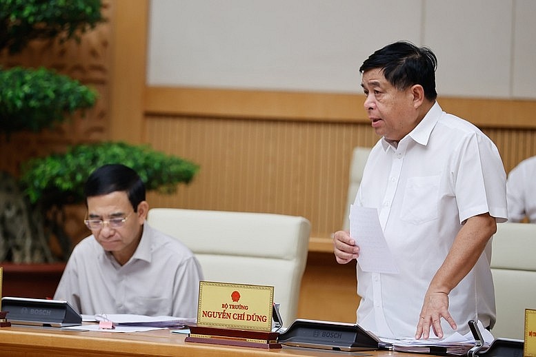 Bộ trưởng Bộ Kế hoạch và Đầu tư Nguyễn Chí Dũng phát biểu tại phiên họp - Ảnh: VGP/Nhật Bắc Bộ trưởng Bộ Kế hoạch và Đầu tư Nguyễn Chí Dũng phát biểu tại phiên họp - Ảnh: VGP/Nhật Bắc